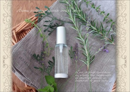 Aroma protecting against insects spray